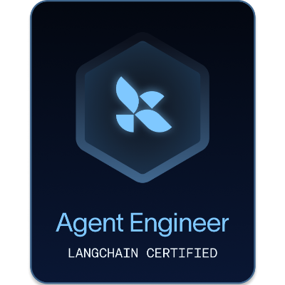 LangChain Certified Agent Engineer badge
